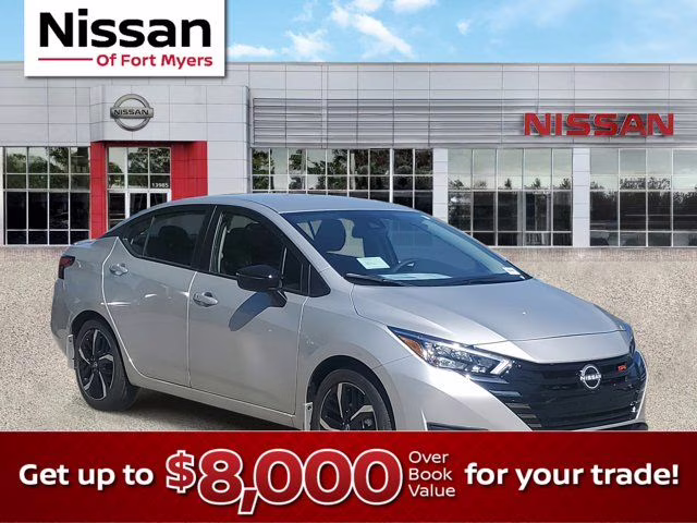 2025 Brilliant Silver Metallic Nissan Versa 1.6 SR FWD Sedan