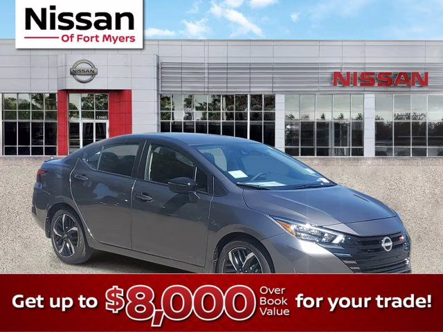 2025 Gun Metallic Nissan Versa 1.6 SR FWD Sedan