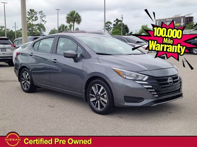 2025 Gun Metallic Nissan Versa 1.6 SV FWD Sedan