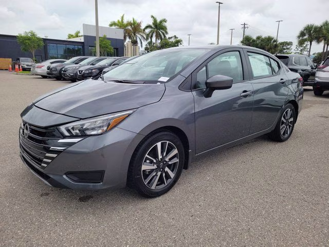 2025 Gun Metallic Nissan Versa 1.6 SV FWD Sedan