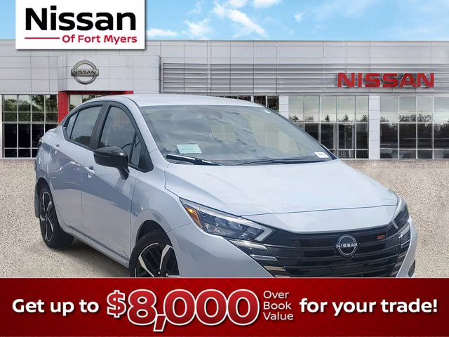 2025 Gray Sky Pearl Nissan Versa 1.6 SR FWD Sedan