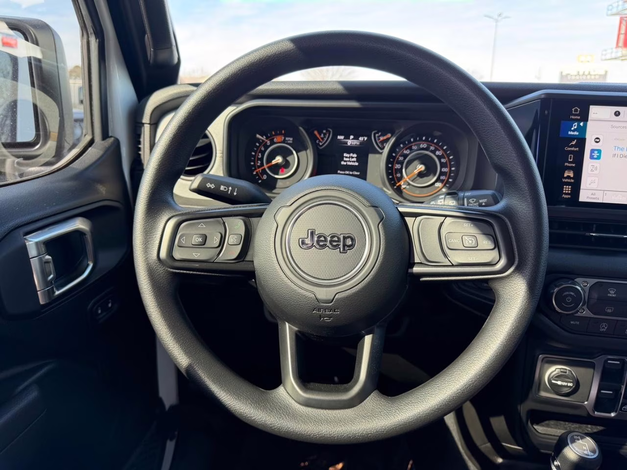 2026 Bright White Clearcoat Jeep Wrangler Sport 4X4 SUV