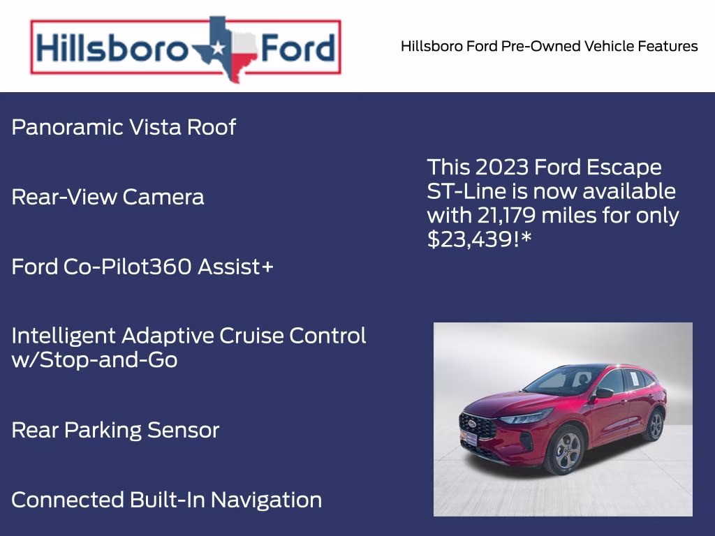 2023 Rapid Red Metallic Tinted Clearcoat Ford Escape ST-Line AWD SUV