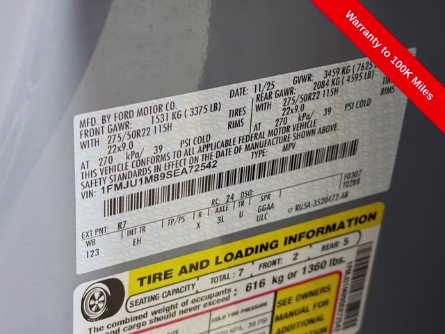 2025 Gray Metallic Ford Expedition Platinum 4X4 SUV