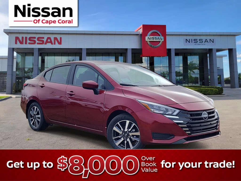 2025 Scarlet Nissan Versa 1.6 SV FWD Sedan