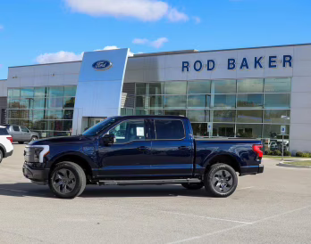 2025 Antimatter Blue Ford F-150 Lightning LARIAT AWD Truck