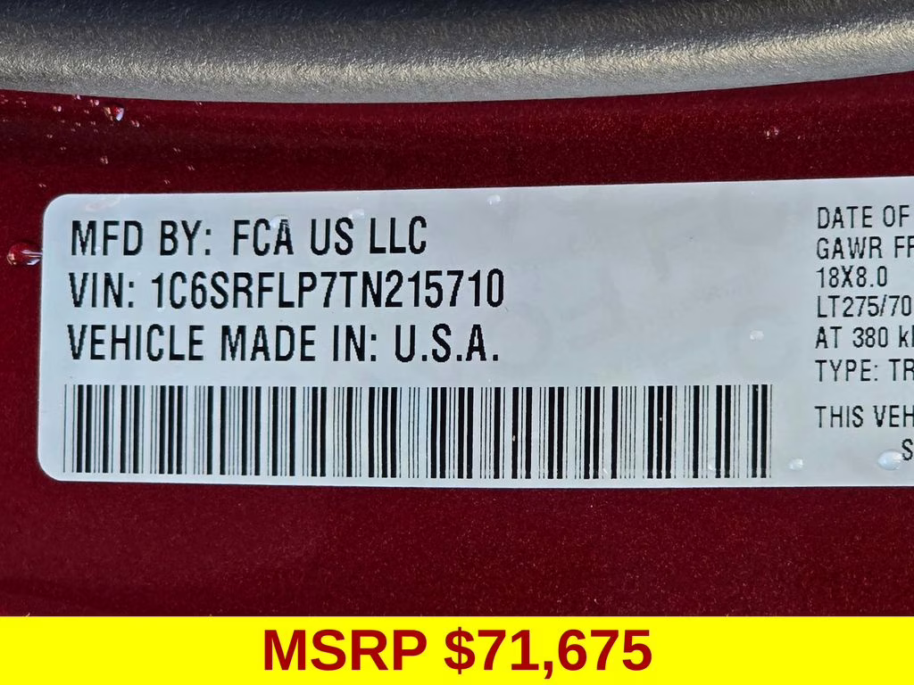 2026 Delmonico Red Pearlcoat Ram 1500 Rebel 4X4 Truck