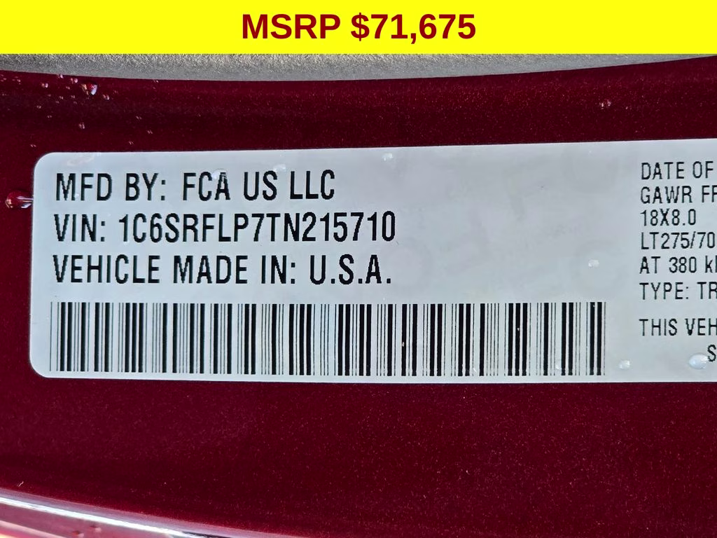 2026 Delmonico Red Pearlcoat Ram 1500 Rebel 4X4 Truck