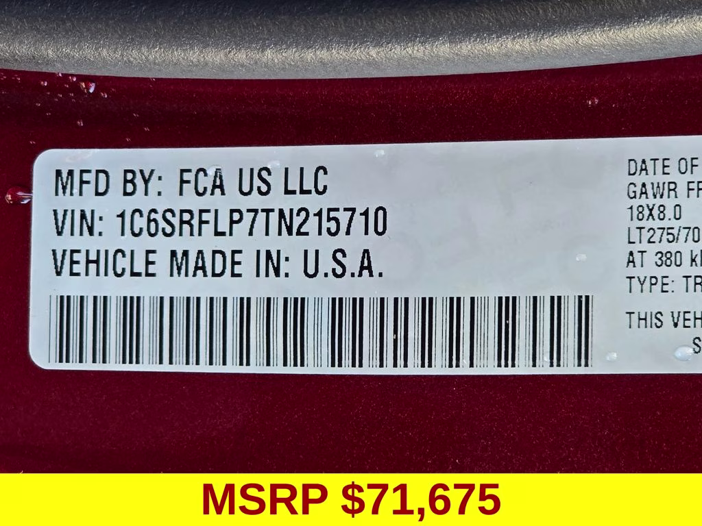 2026 Delmonico Red Pearlcoat Ram 1500 Rebel 4X4 Truck