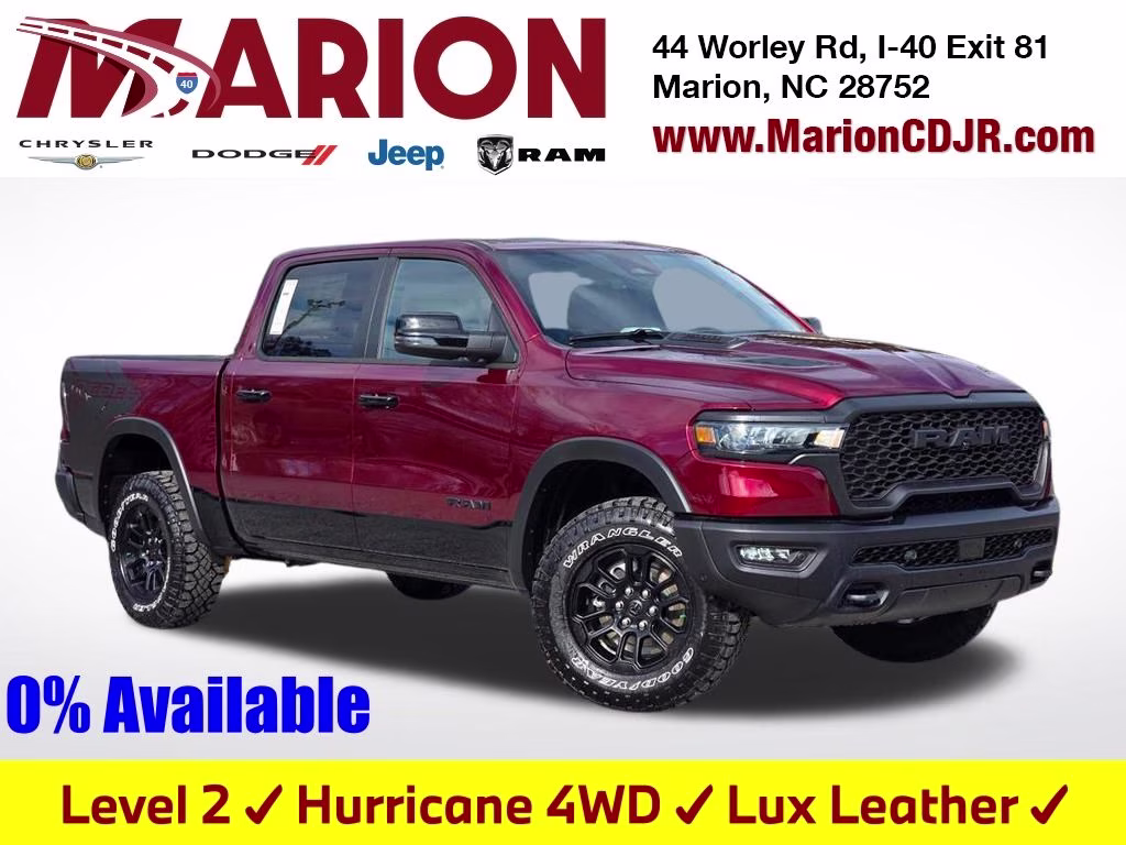 2026 Delmonico Red Pearlcoat Ram 1500 Rebel 4X4 Truck