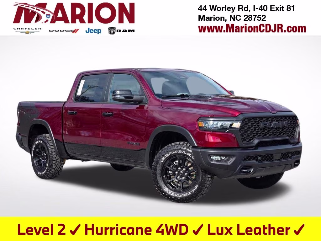 2026 Delmonico Red Pearlcoat Ram 1500 Rebel 4X4 Truck
