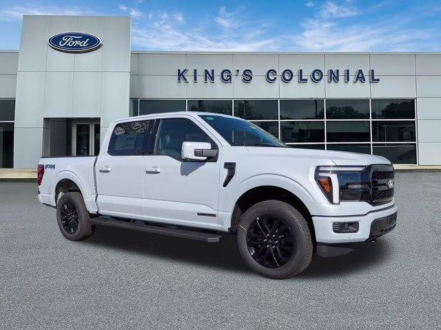 2025 Space White Metallic Ford F-150 Crew Cab 4x4 Lariat 4X4 Truck