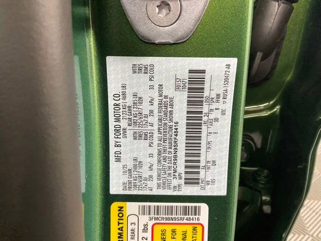 2025 Green Metallic Ford Bronco Sport Big Bend 4X4 SUV