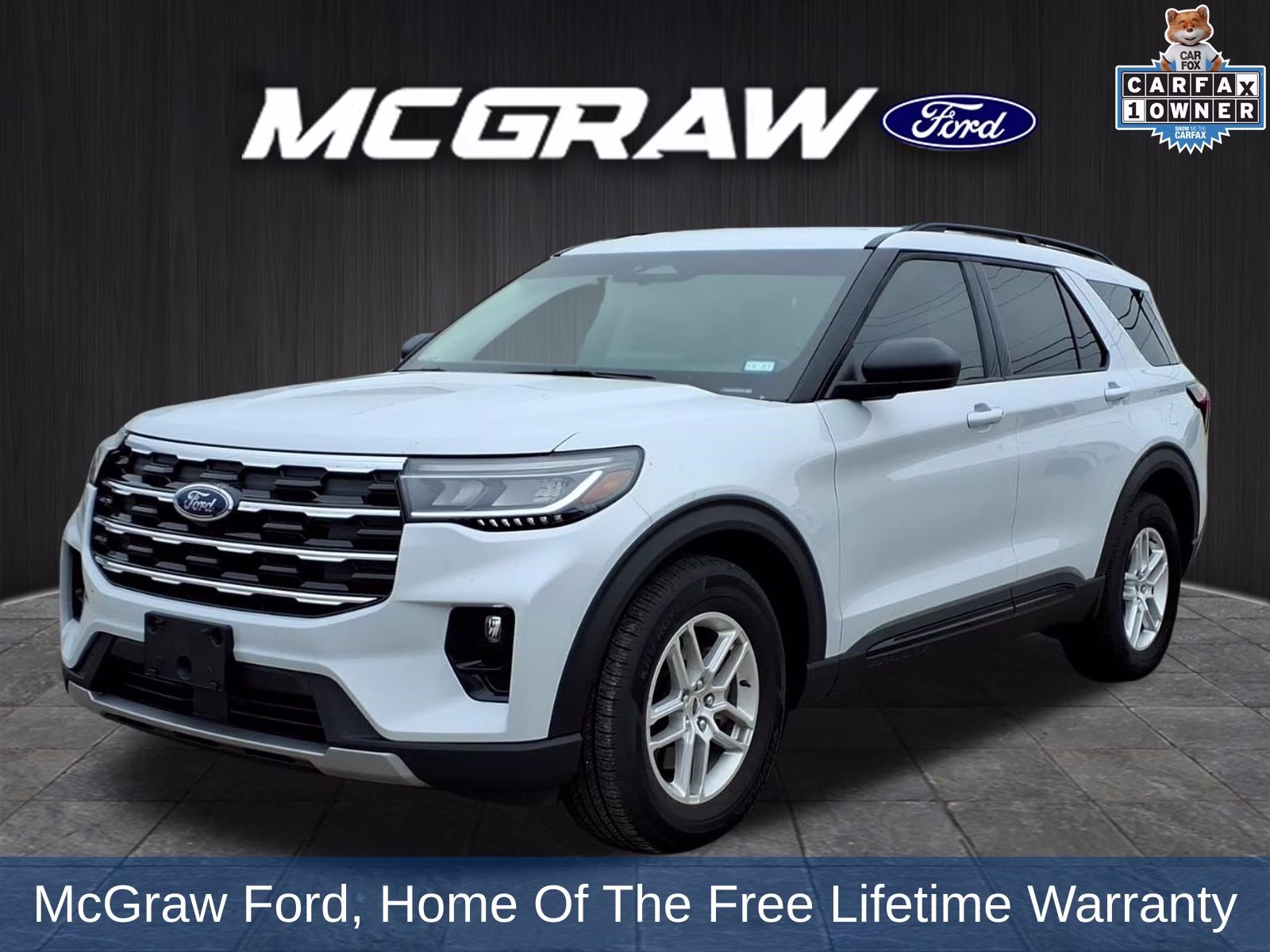 2026 White Metallic Ford Explorer Active RWD SUV
