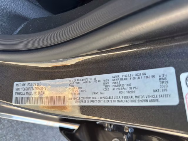 2026 Granite Crystal Metallic Clearcoat Ram 1500 Big Horn 4X4 Truck