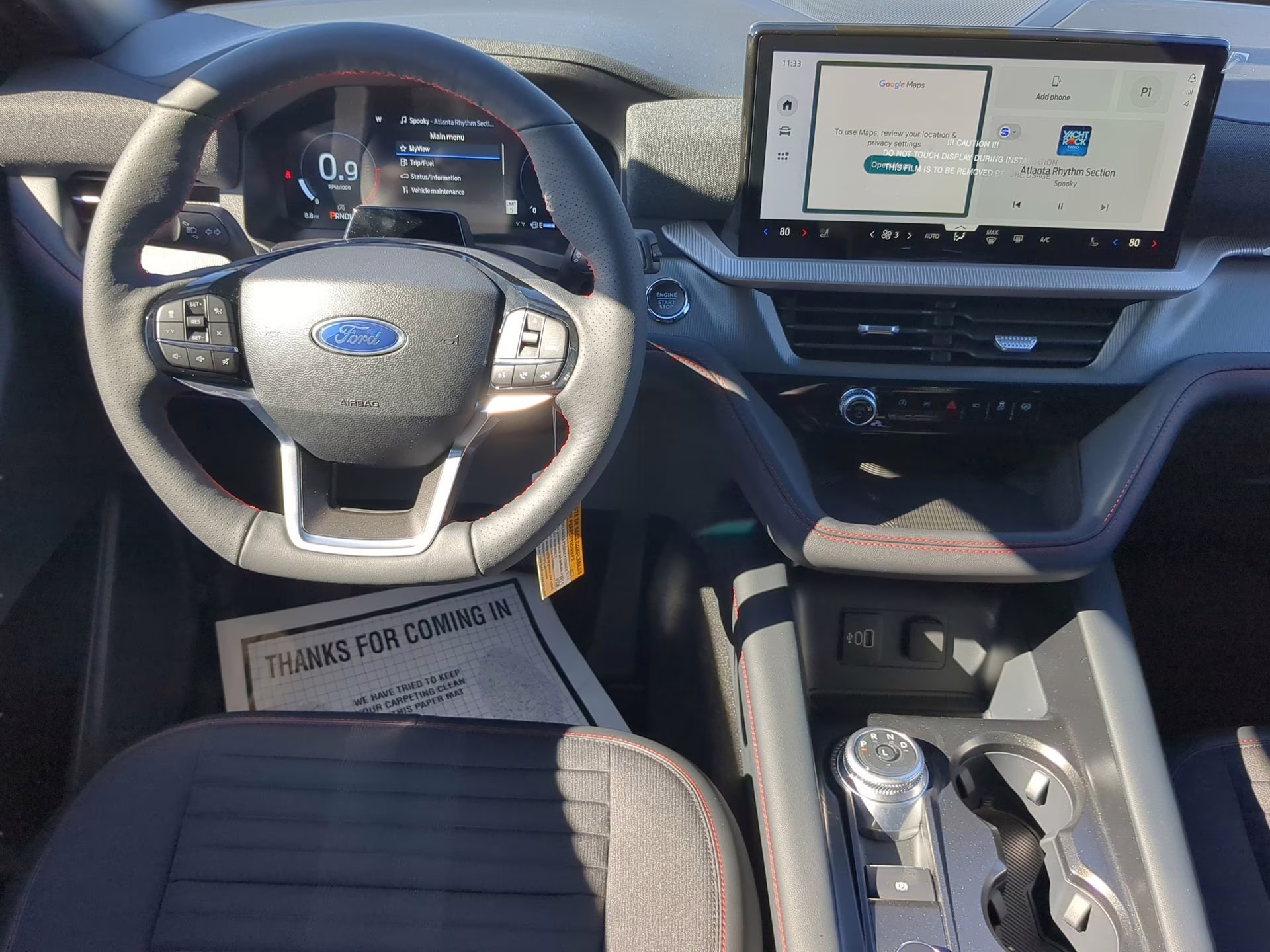 2026 Star White Metallic Tri-Coat Ford Explorer ST-Line RWD SUV