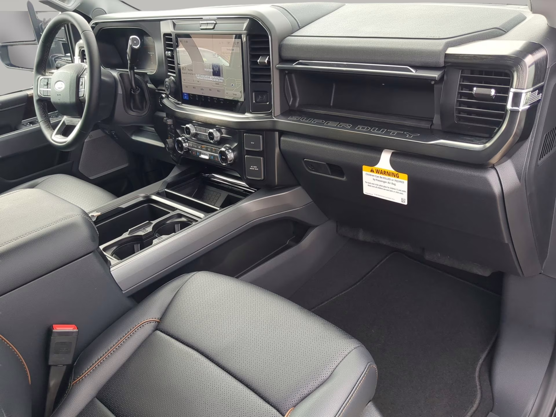 2026 Agate Black Metallic Ford Super Duty F-350 SRW LARIAT Crew Cab Pickup 4X4 Truck