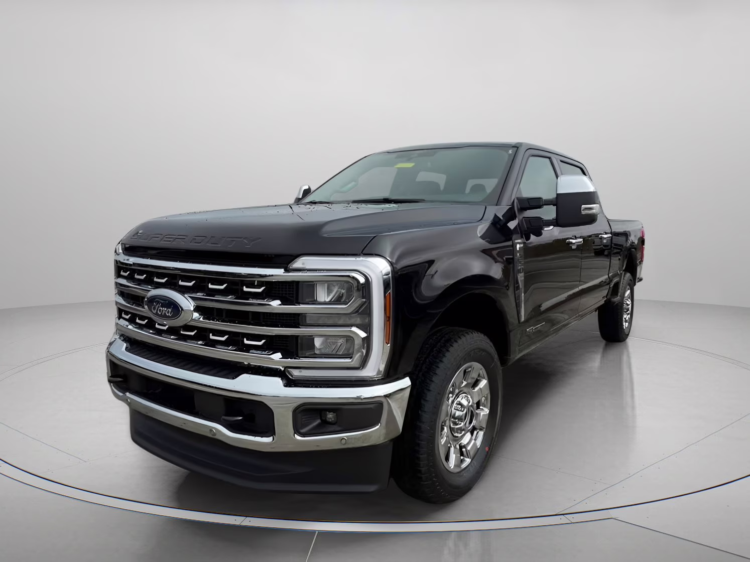 2026 Agate Black Metallic Ford Super Duty F-350 SRW LARIAT Crew Cab Pickup 4X4 Truck