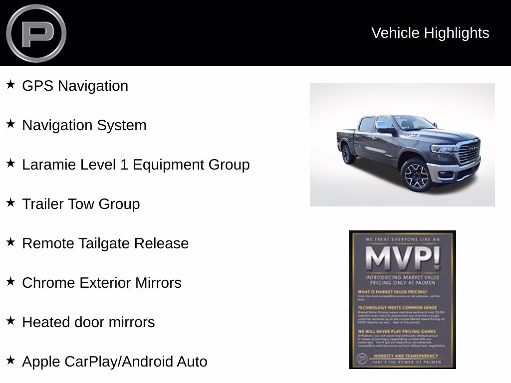 2026 Granite Crystal Metallic Clearcoat Ram 1500 Laramie 4X4 Truck