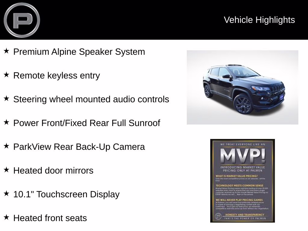 2025 Diamond Black Crystal Pearlcoat Jeep Compass Limited 4X4 SUV