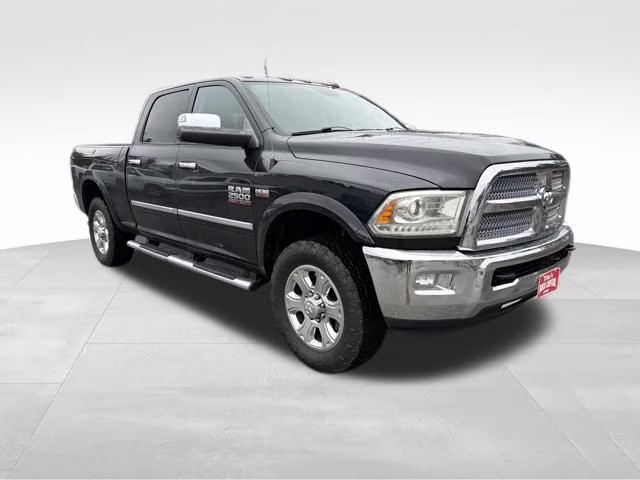 2015 Brilliant Black Crystal Pearlcoat Ram 2500 Laramie Longhorn 4X4 Truck