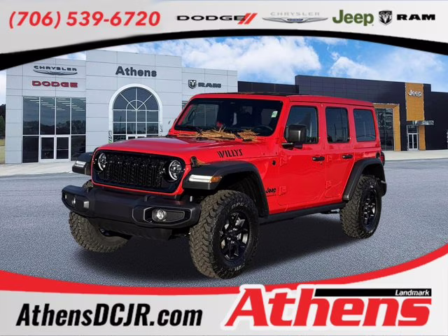 2026 Firecracker Red Clearcoat Jeep Wrangler Willys 4X4 Convertible