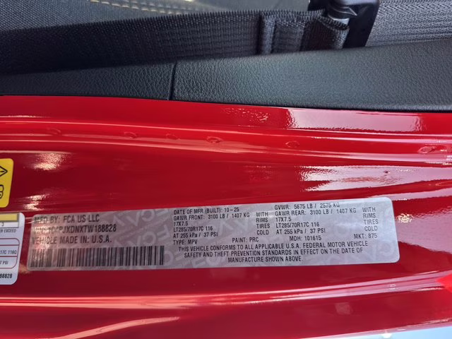 2026 Firecracker Red Clearcoat Jeep Wrangler Willys 4X4 Convertible