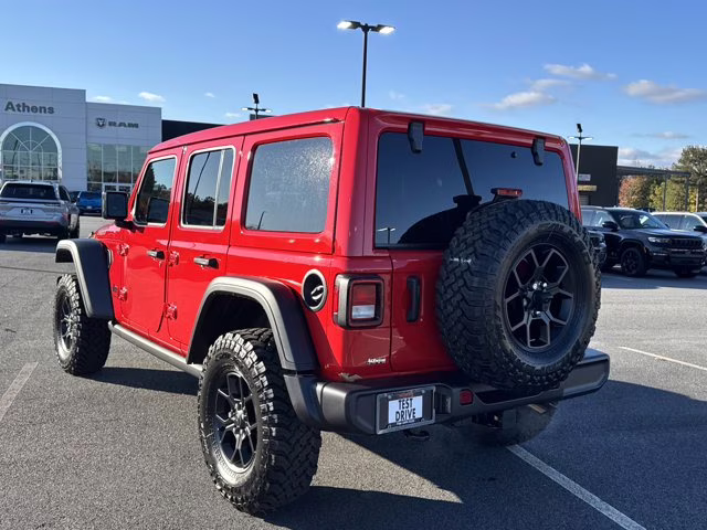 2026 Firecracker Red Clearcoat Jeep Wrangler Willys 4X4 Convertible