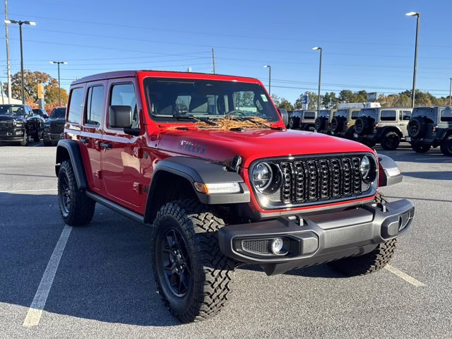 2026 Firecracker Red Clearcoat Jeep Wrangler Willys 4X4 Convertible