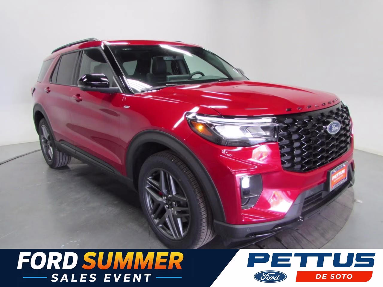 2026 Rapid Red Metallic Tinted Clearcoat Ford Explorer ST-Line 4X4 SUV