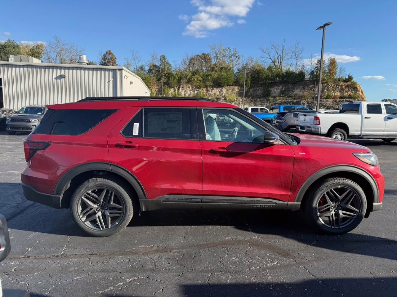2026 Rapid Red Metallic Tinted Clearcoat Ford Explorer ST-Line 4X4 SUV