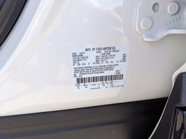2026 Star White Metallic Tri-Coat Ford Explorer Active RWD SUV