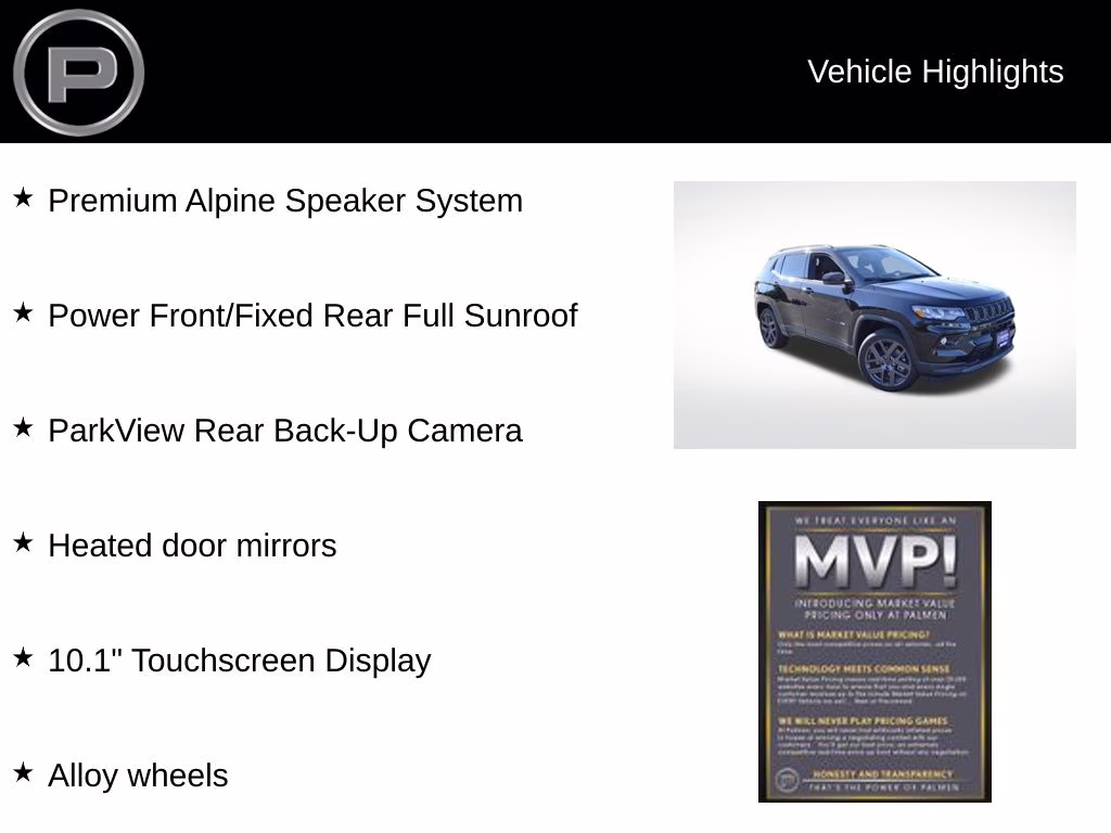 2025 Diamond Black Crystal Pearlcoat Jeep Compass Limited 4X4 SUV