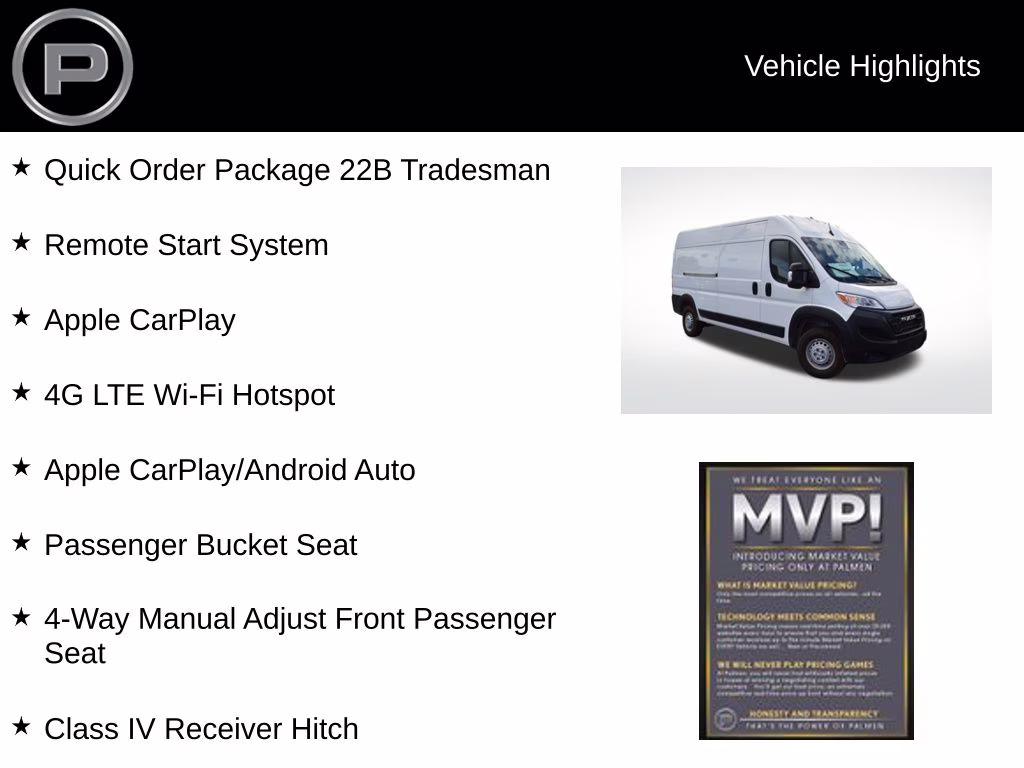 2026 Bright White Clearcoat Ram ProMaster 2500 High Roof FWD Van