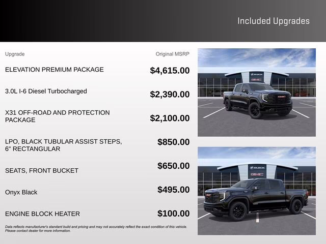 2026 Onyx Black GMC Sierra 1500 Elevation 4X4 Truck