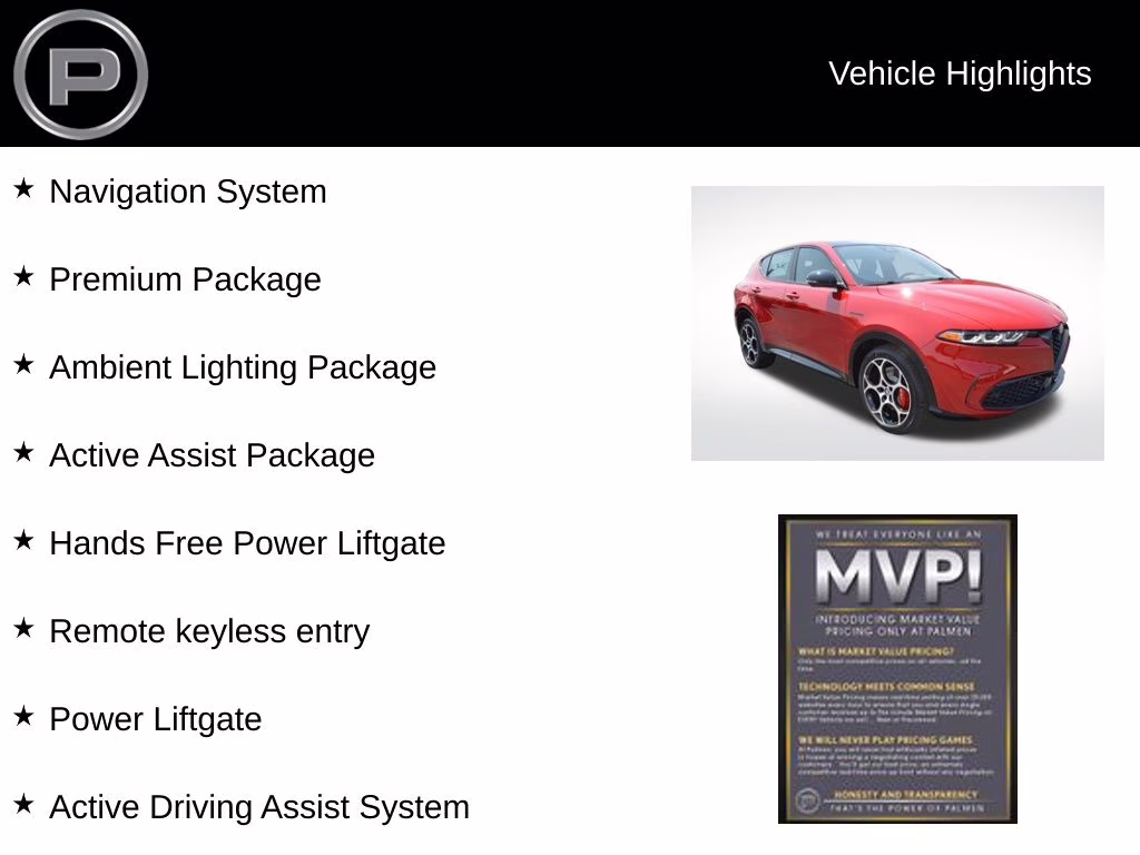 2025 Alfa Rosso Alfa Romeo Tonale Base AWD SUV