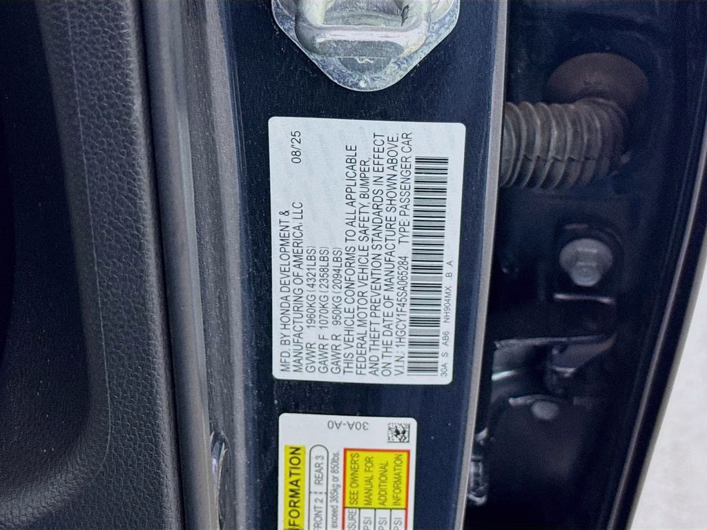 2025 Meteorite Gray Metallic Honda Accord SE FWD Sedan
