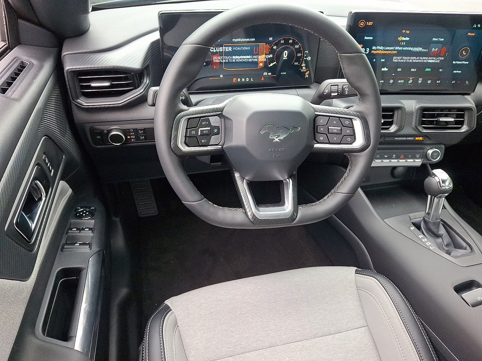 2025 Shadow Black - G1 Ford Mustang EcoBoost Convertible RWD