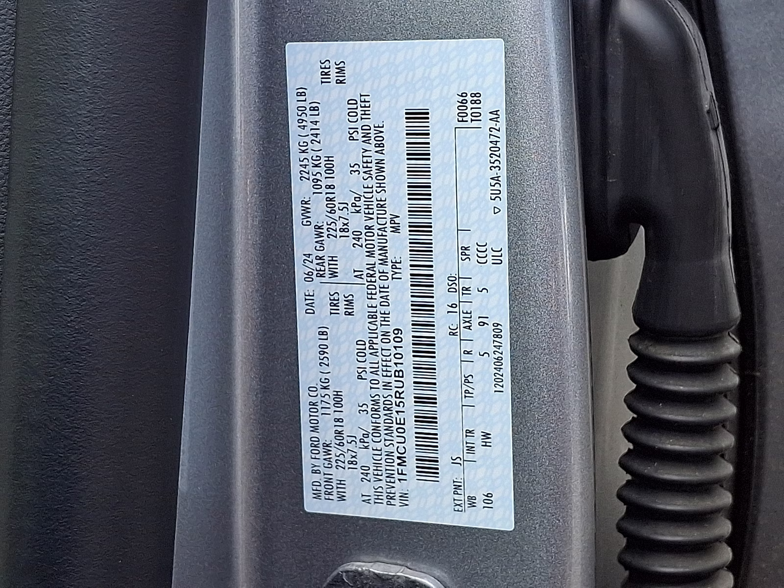 2024 Iconic Silver Metallic - JS Ford Escape PHEV FWD