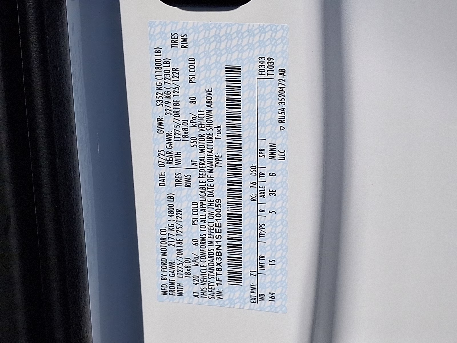 2025 Oxford White - Z1 Ford Super Duty F-350 SRW XL 4X4