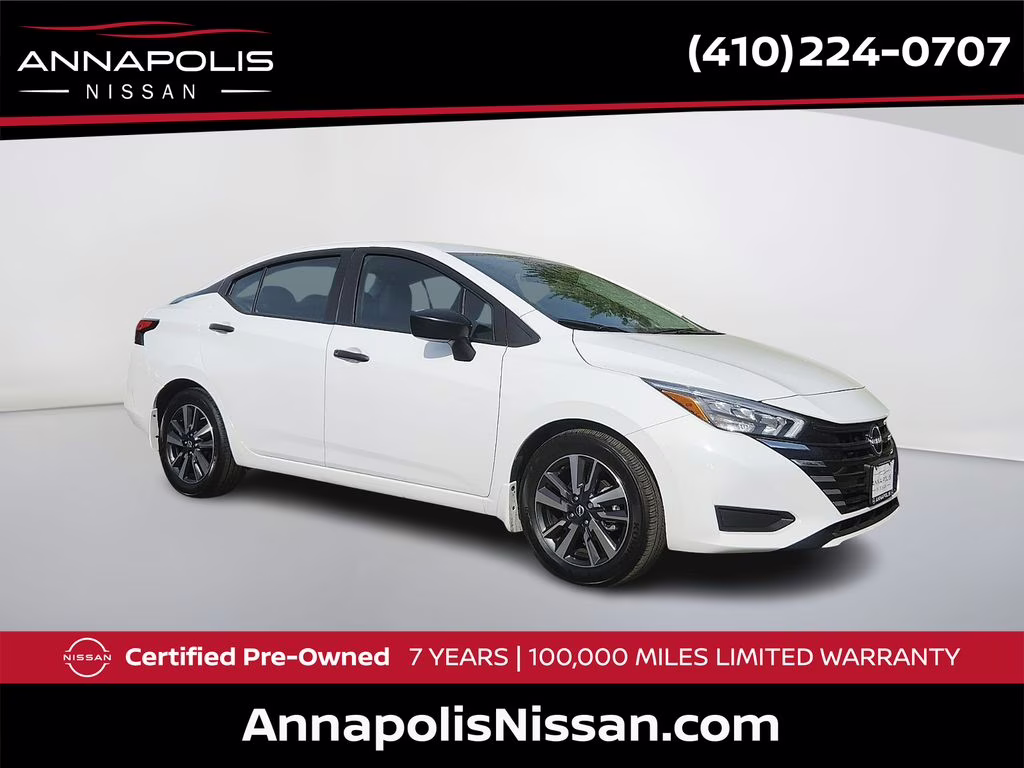 2025 Fresh Powder Nissan Versa 1.6 S FWD Sedan