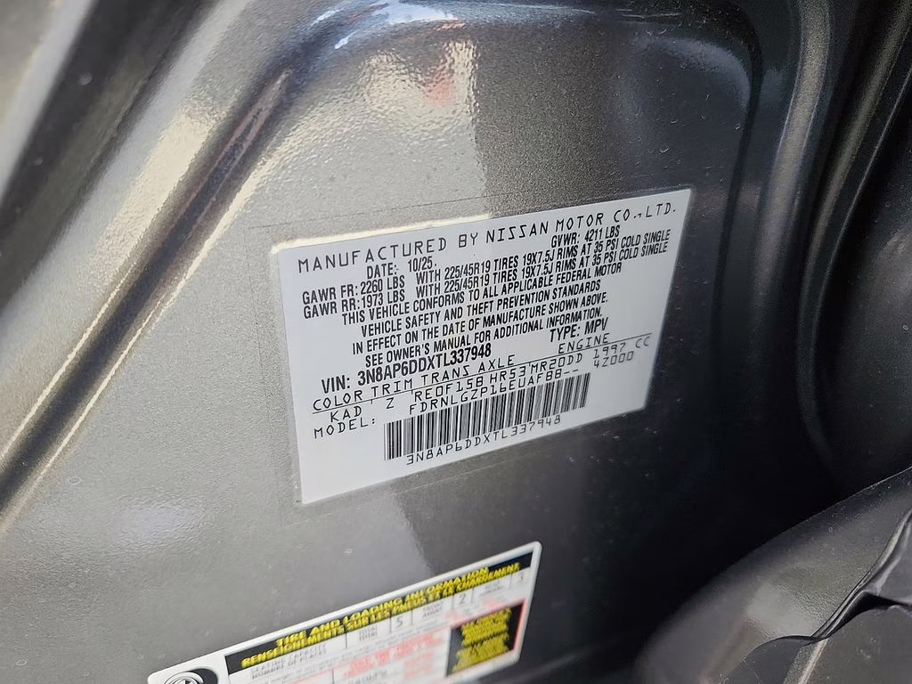 2026 Gun Metallic Nissan Kicks SR AWD SUV