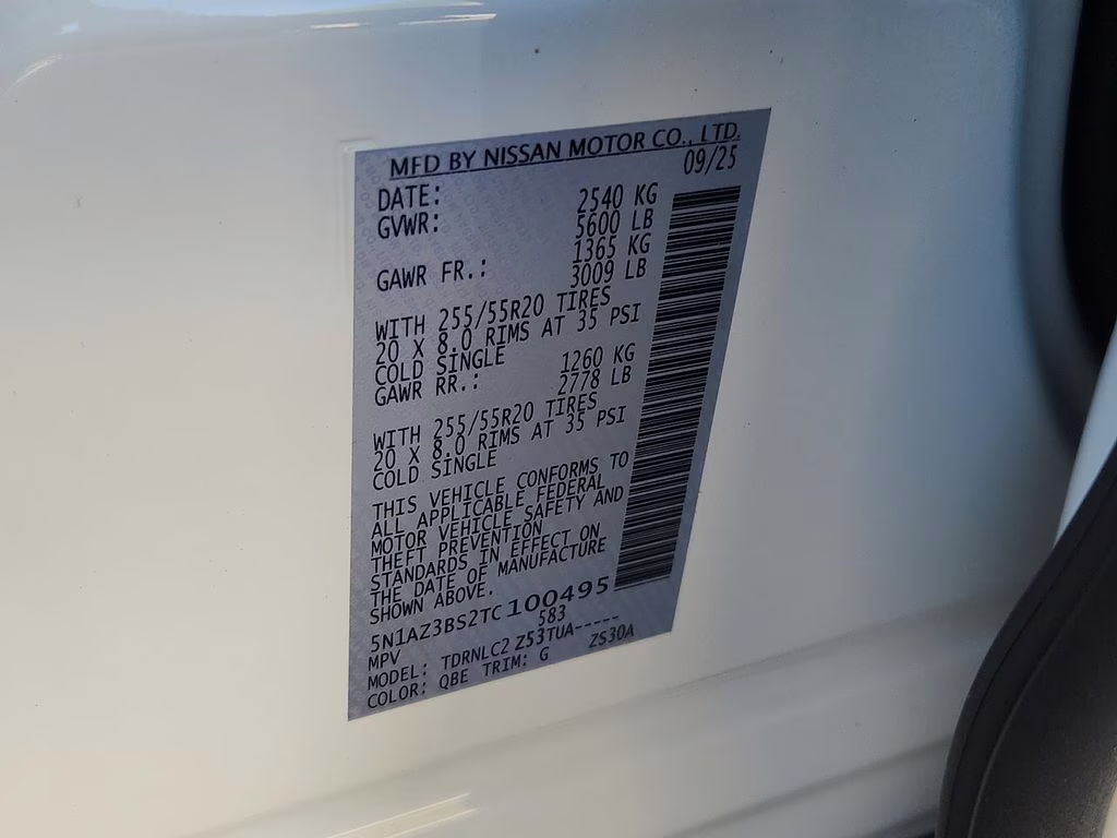 2026 Everest White Pearl Tricoat Nissan Murano SV AWD SUV