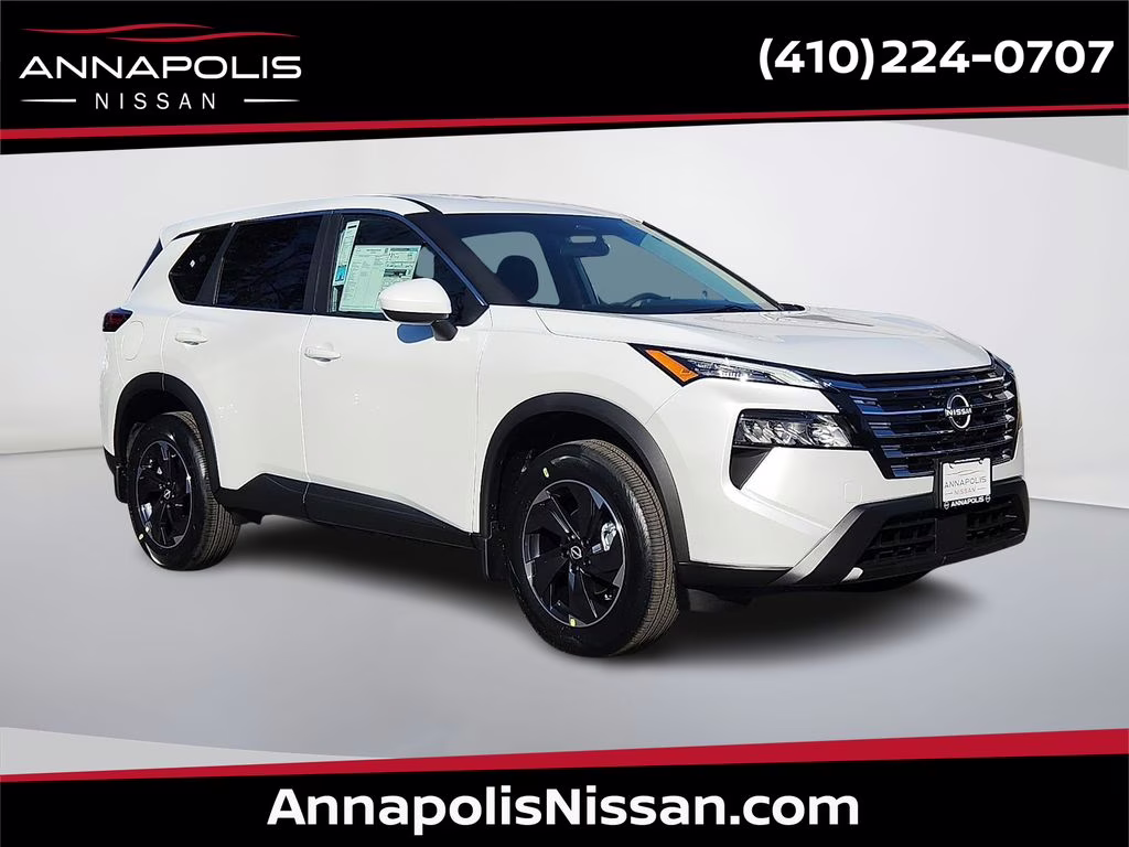 2026 Everest White Pearl Tricoat Nissan Rogue SV AWD SUV