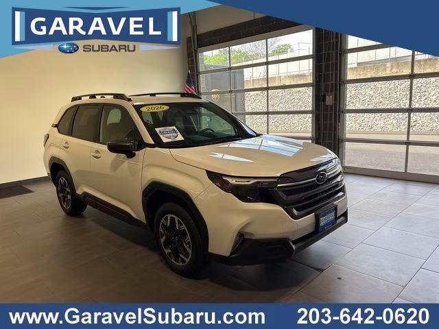 2026 Crystal White Pearl Subaru Forester Premium AWD SUV
