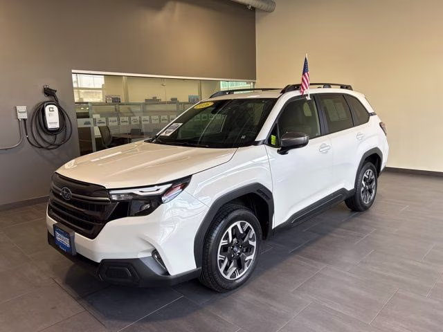 2026 Crystal White Pearl Subaru Forester Premium AWD SUV