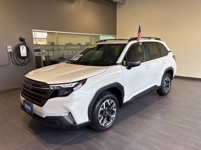 2026 Crystal White Pearl Subaru Forester Premium AWD SUV