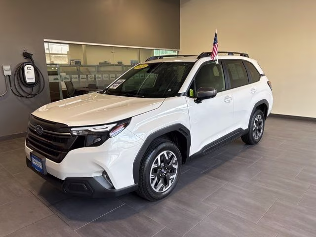 2026 Crystal White Pearl Subaru Forester Premium AWD SUV