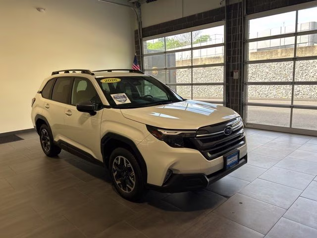 2026 Crystal White Pearl Subaru Forester Premium AWD SUV