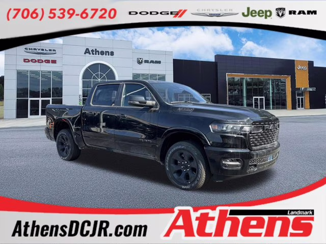 2026 Diamond Black Crystal Pearlcoat Ram 1500 Big Horn 4X4 Truck